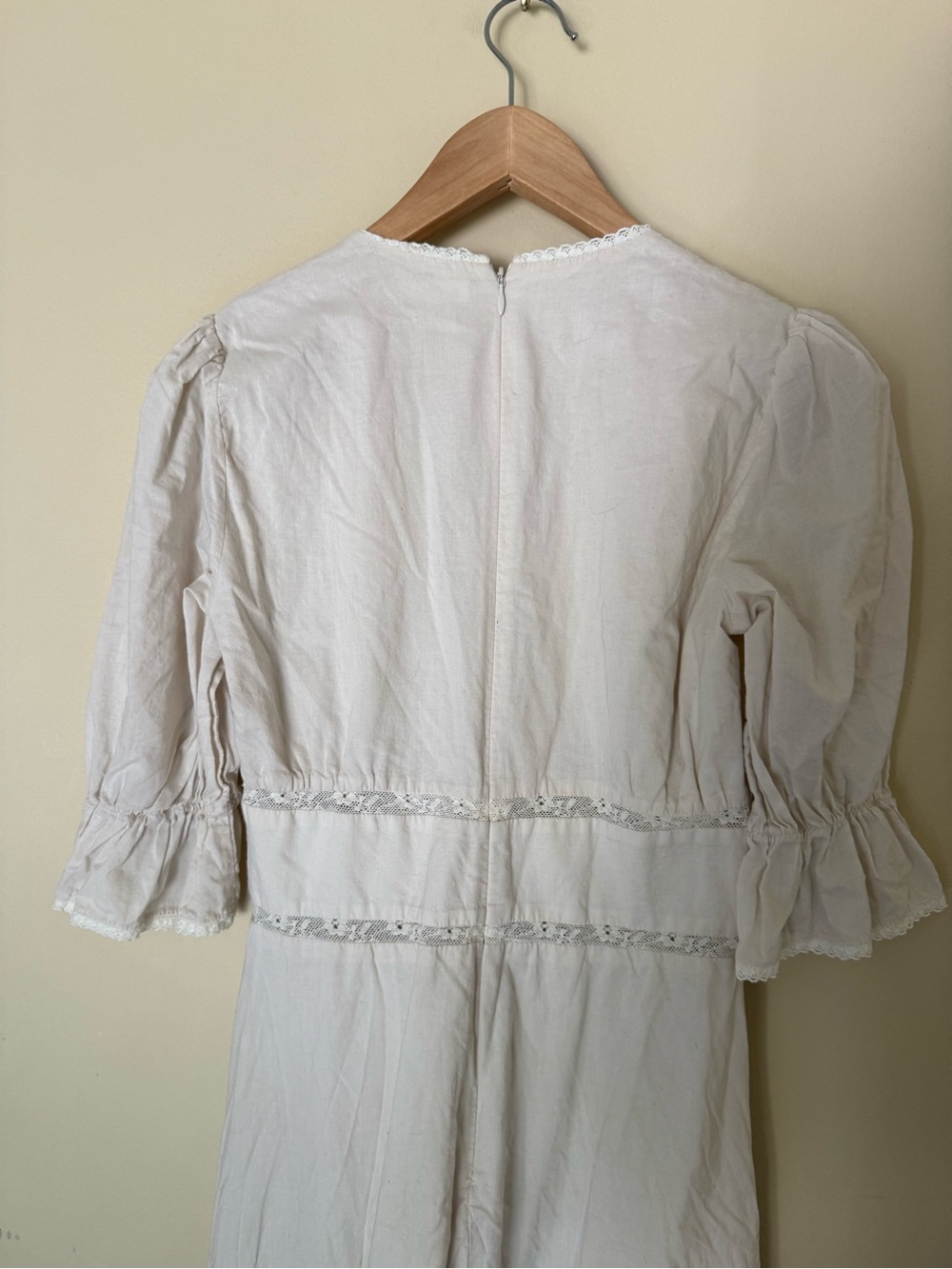 REFORMATION Fran Dress Cream Midi cotton Dress 4 - Picture 8 of 12